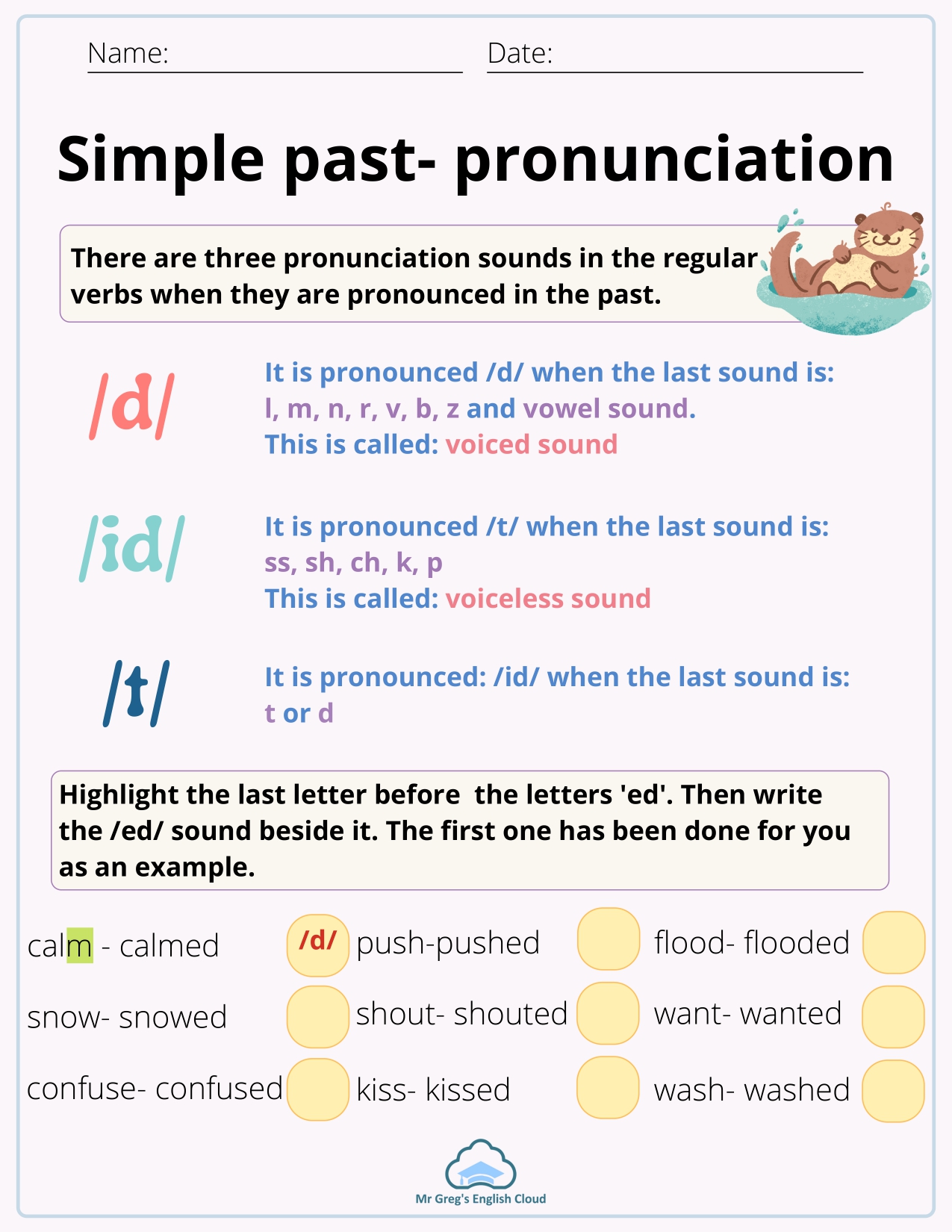 Primary Grammar Worksheets – Mr Greg’s English Cloud